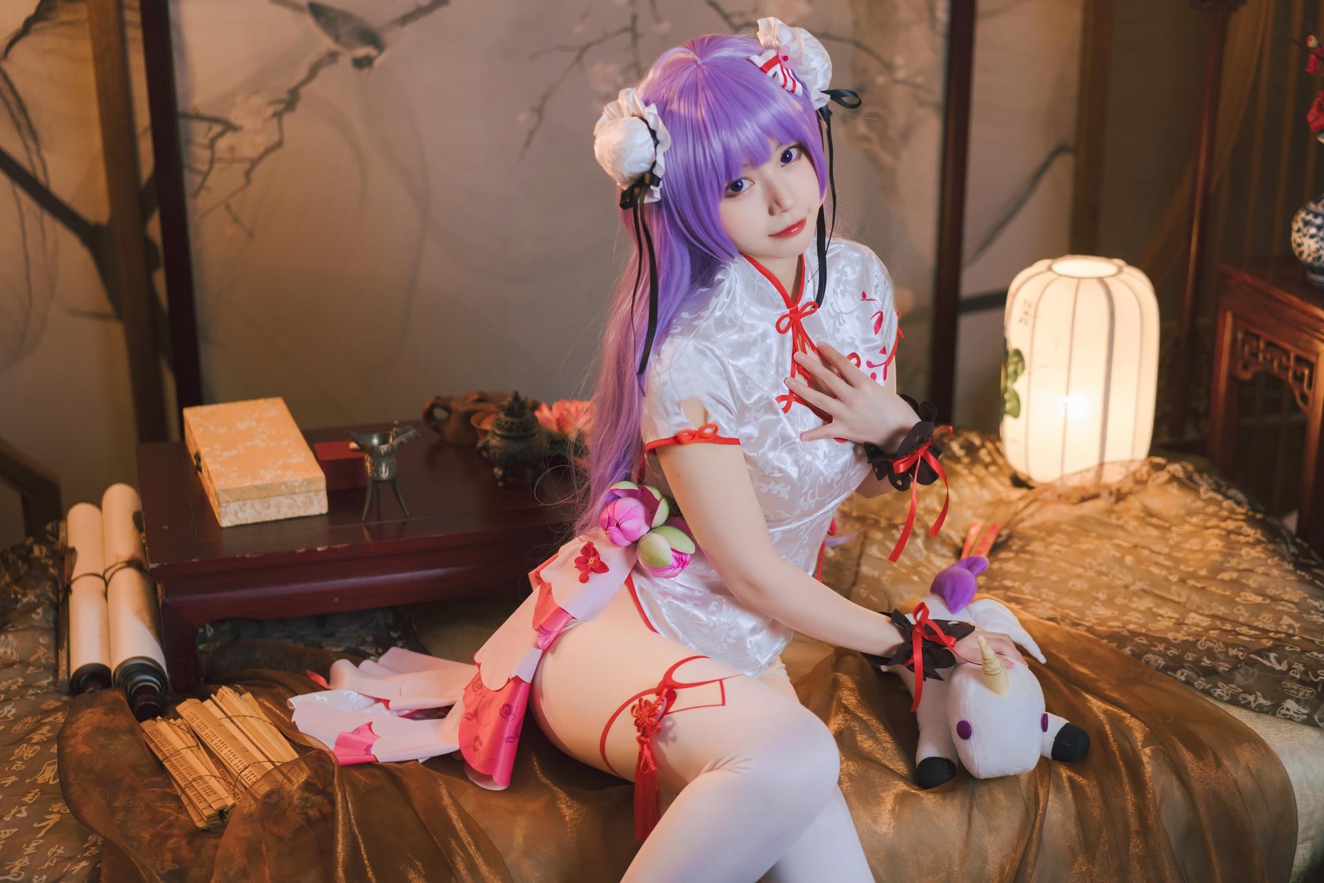 [cosplay] 猫大人 - 碧蓝航线 独角兽旗袍：写真ธีมตัวละคร 22P