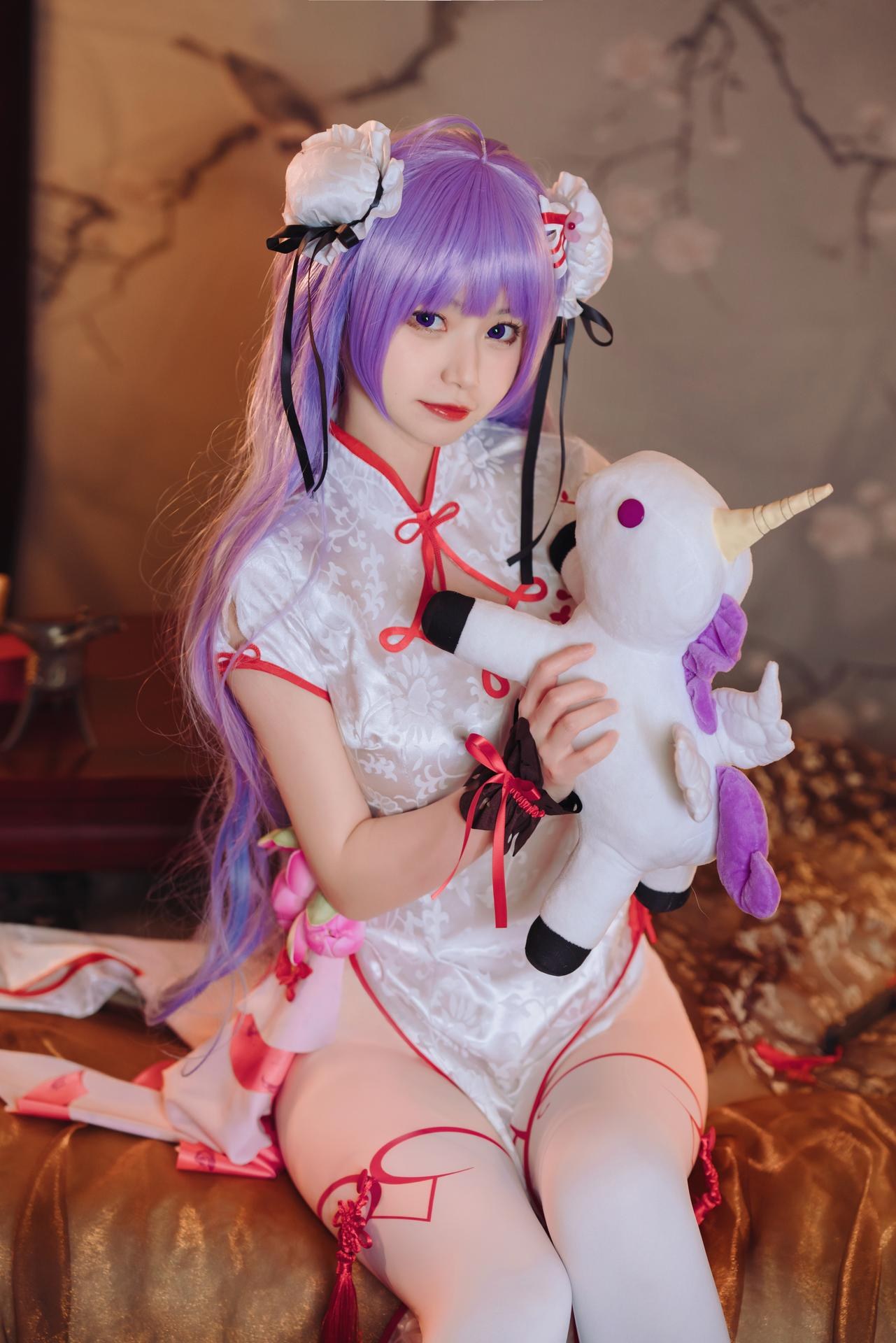 [cosplay] 猫大人 - 碧蓝航线 独角兽旗袍：写真ธีมตัวละคร 22P