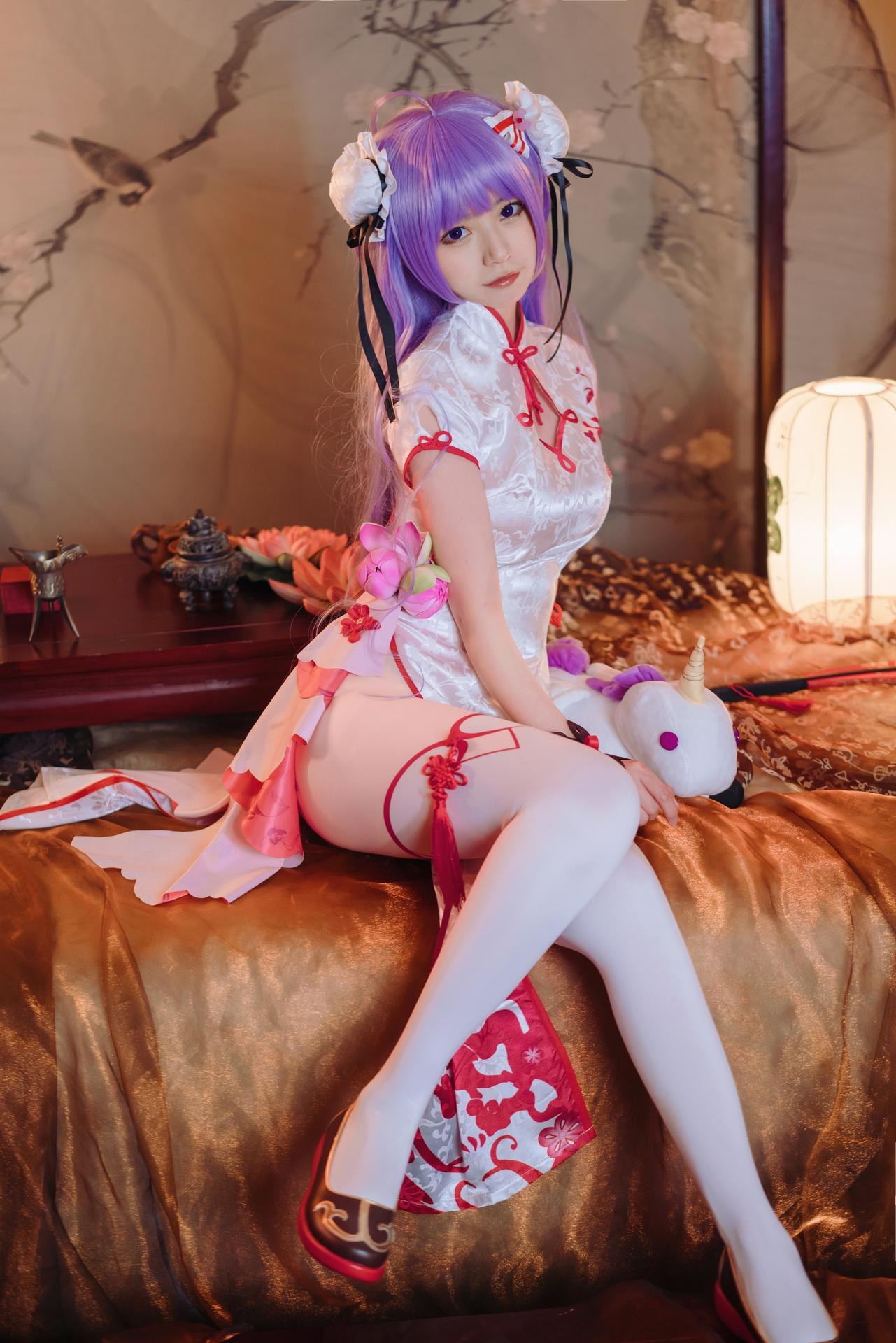 [cosplay] 猫大人 - 碧蓝航线 独角兽旗袍：写真ธีมตัวละคร 22P