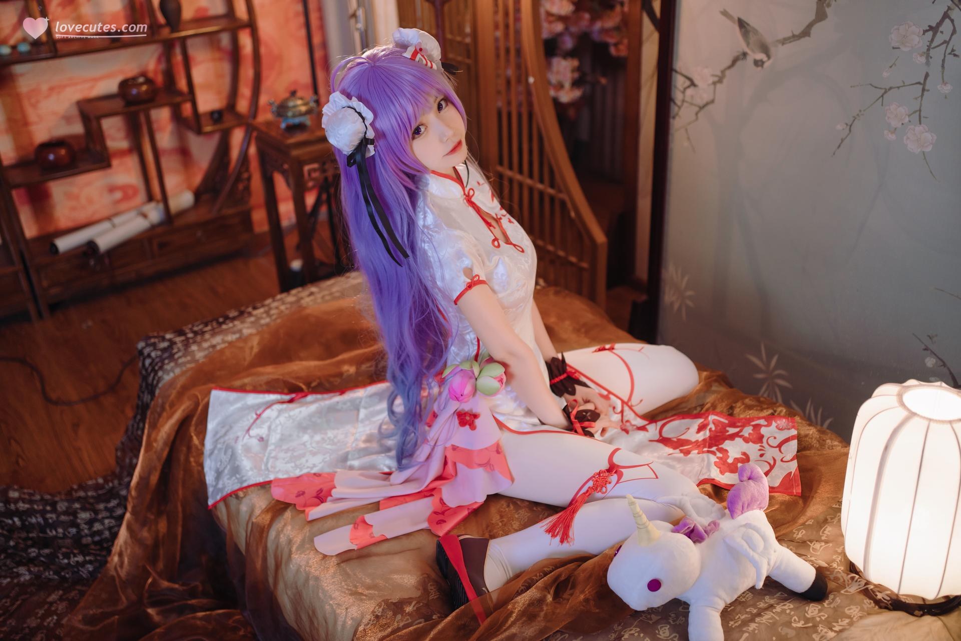 [cosplay] 猫大人 - 碧蓝航线 独角兽旗袍：写真ธีมตัวละคร 22P