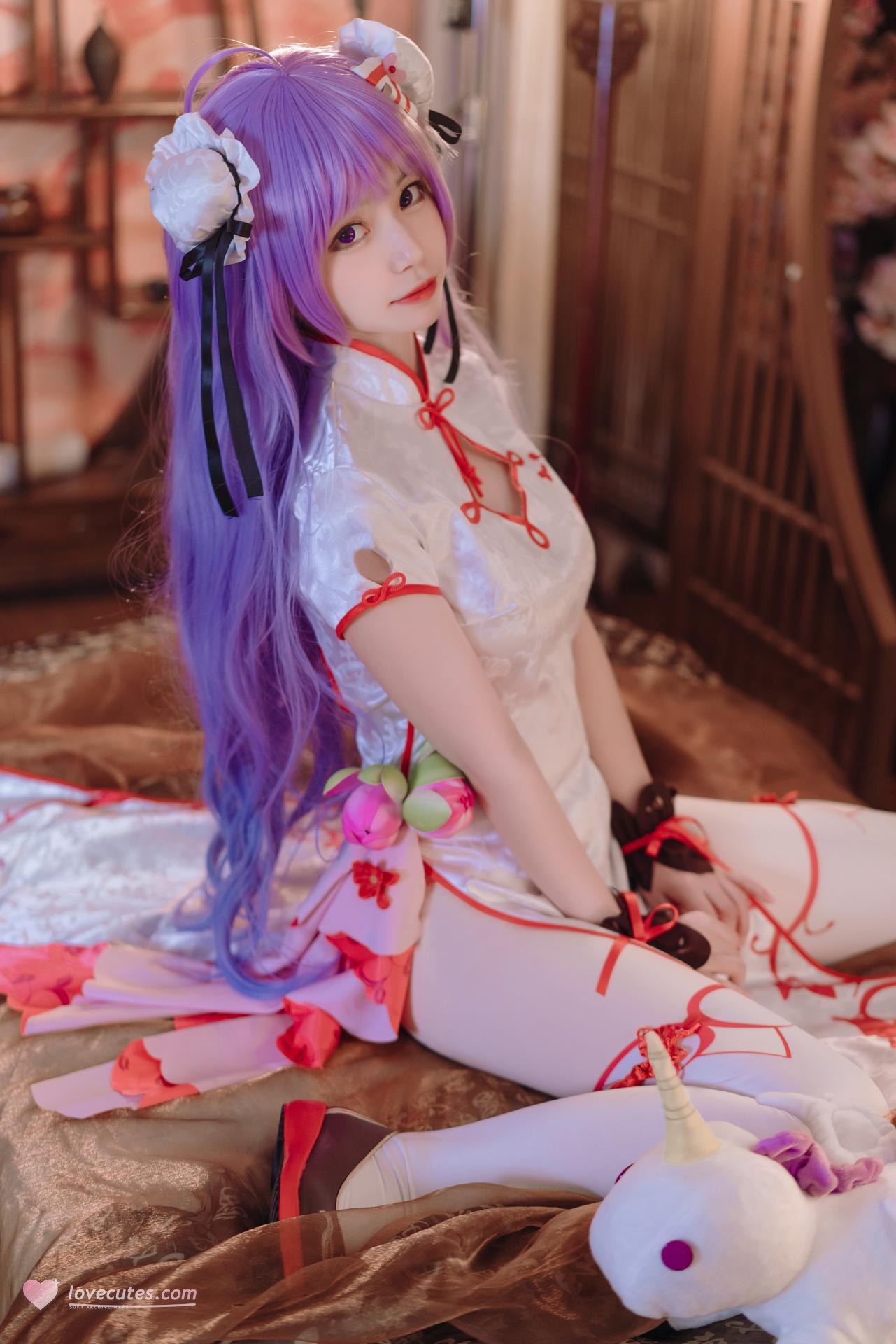 [cosplay] 猫大人 - 碧蓝航线 独角兽旗袍：写真ธีมตัวละคร 22P