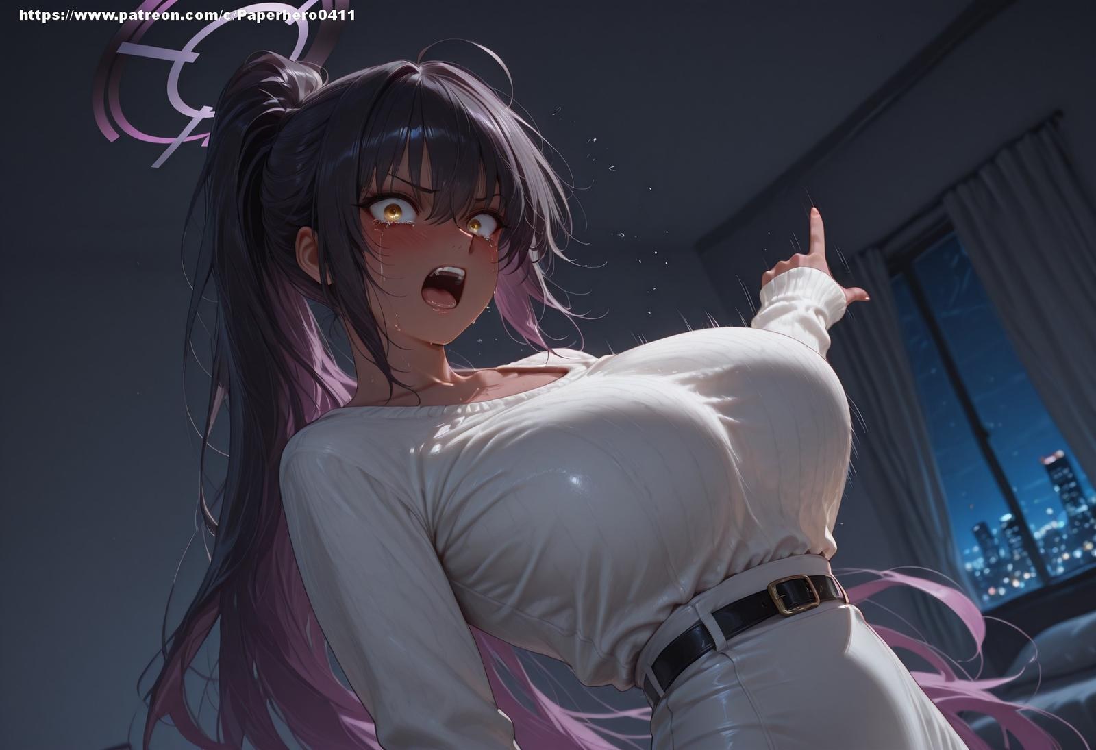 AI生成アニメガール - 碧蓝档案 一之瀬明日奈、角楯花凛合集：黒ストッキング、タイトスーツ、水着、濡れ、露出 146P