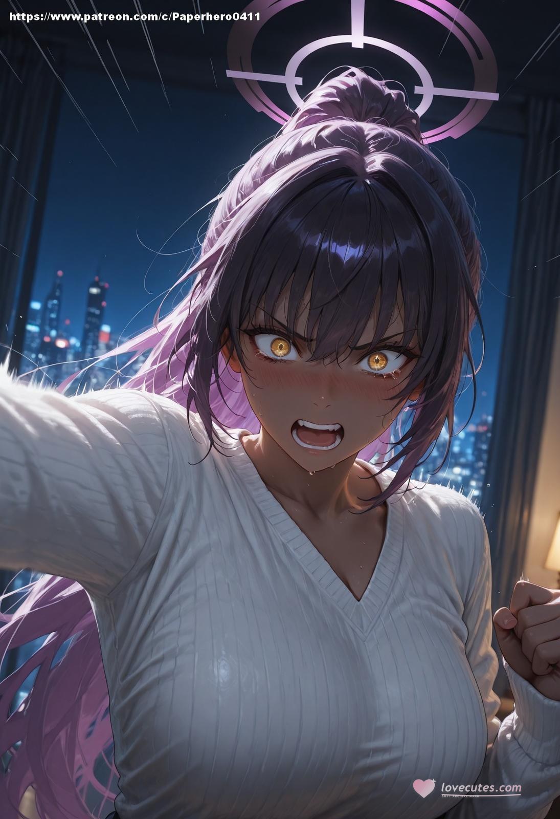 AI生成アニメガール - 碧蓝档案 一之瀬明日奈、角楯花凛合集：黒ストッキング、タイトスーツ、水着、濡れ、露出 146P