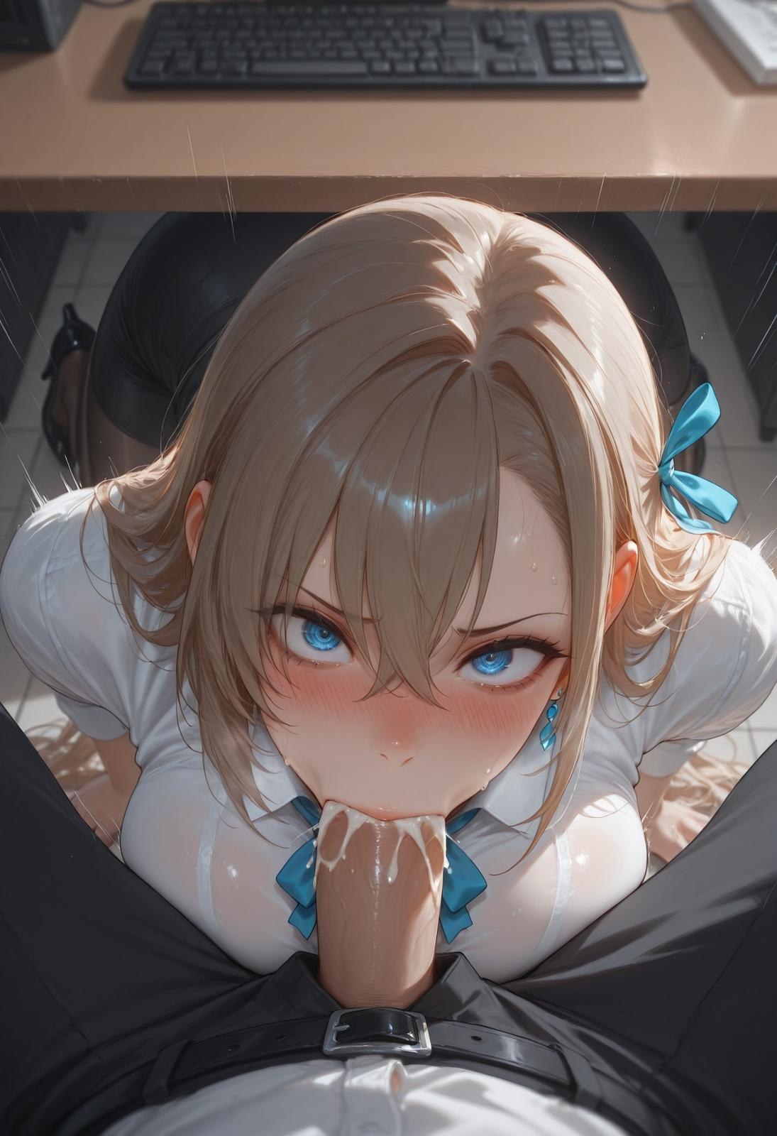 AI Generated Anime Girl - 碧蓝档案 一之濑明日奈 Vol.2：ถุงน่องสีดำ ลูกไม้ ชุดชั้นใน ถุงน่องสีขาว ชุดรัดรูป อวดเรือนร่าง 95P