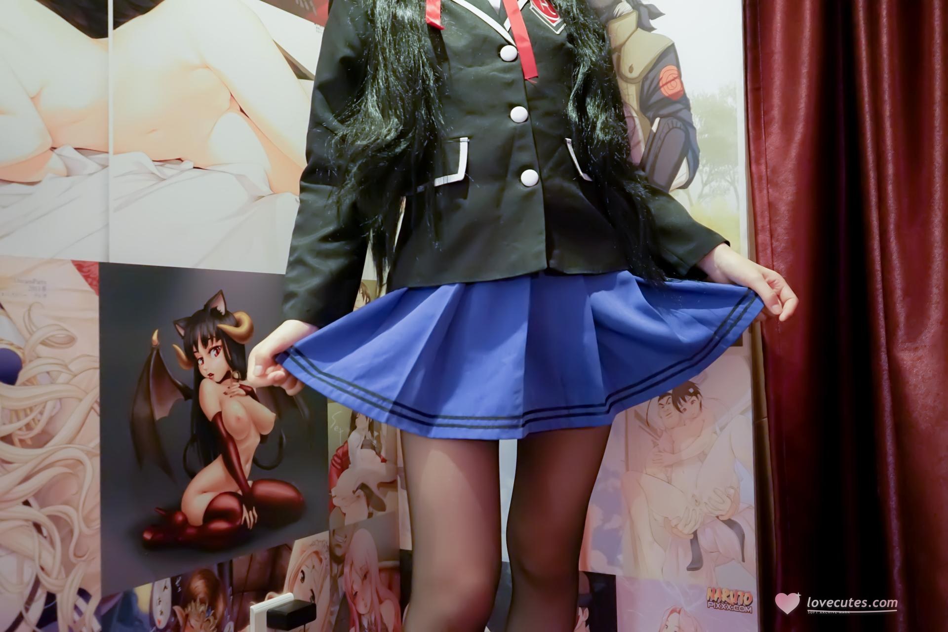 [cosplay] 少女映画 - Tokisaki Kurumi đồng phục học sinh: tái hiện nhân vật ở mức độ chi tiết cao 81P