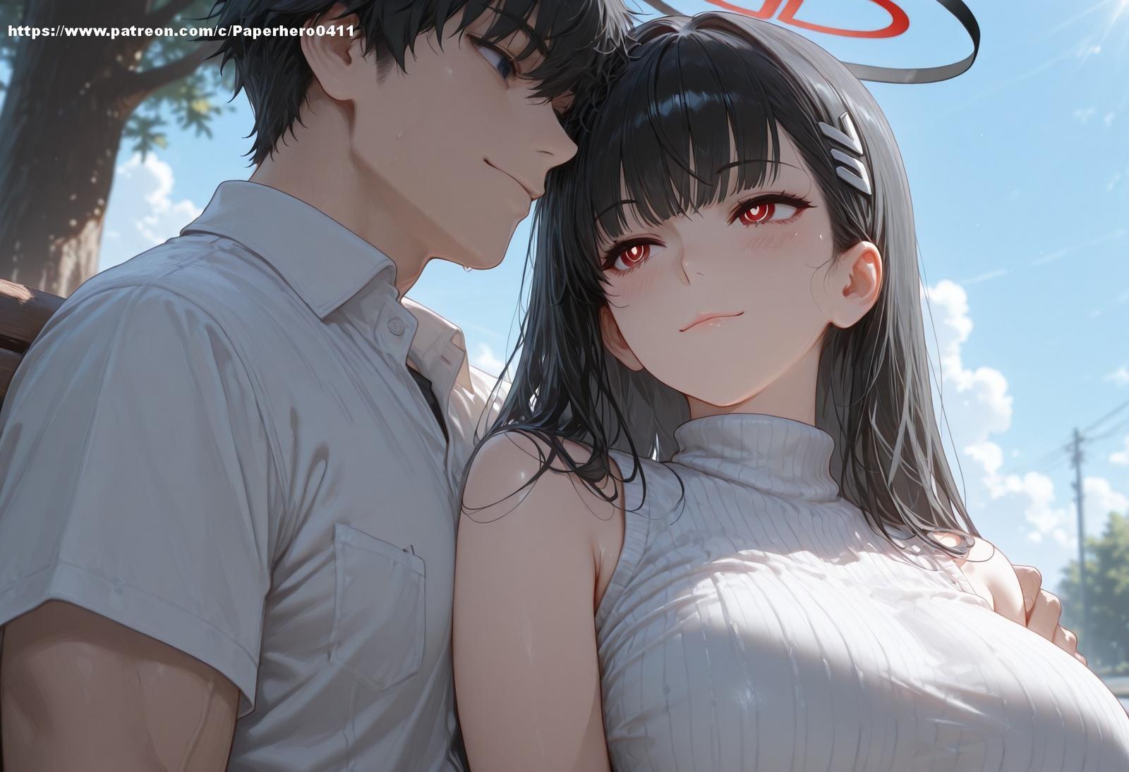 AI Porn - Blue Archive Tsukatsuki Rio Black Stockings Lingerie Wet Bathroom AI Nudes Gallery 237P