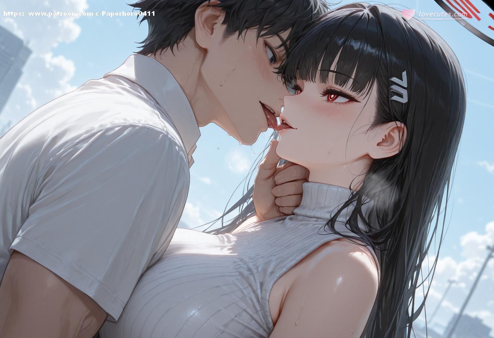 AI Porn - 碧蓝档案 调月莉音 Vol.4-5：黑丝蕾丝内衣浴室湿身 AI 裸图图库 238P