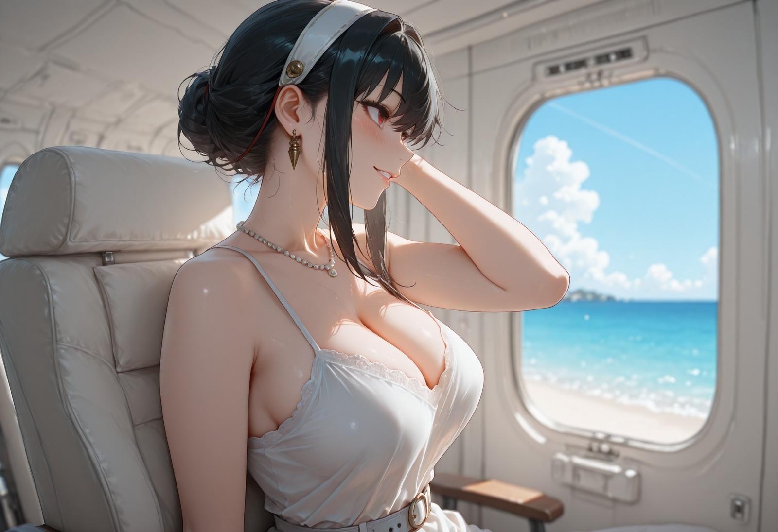AI Porn - 스파이 패밀리 요르 포저 해변 수영복 비키니 젖은 연출 AI 누드 갤러리 399P