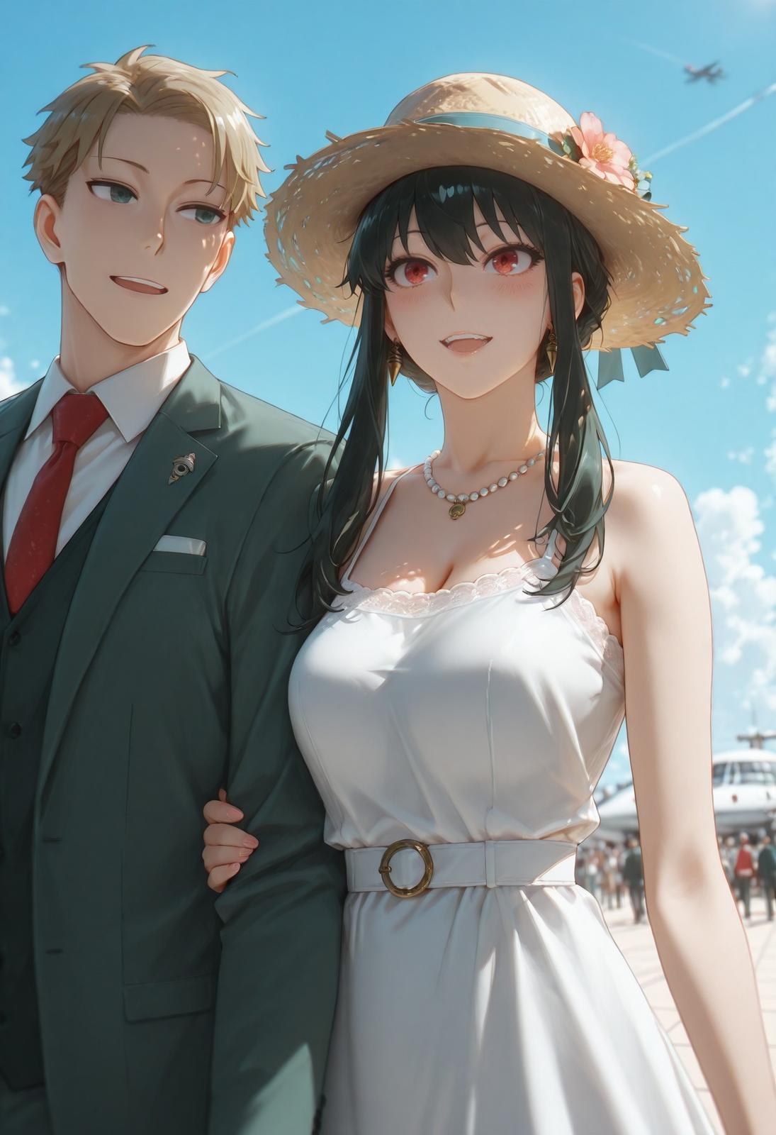 AI Porn - 间谍过家家 约尔·福杰：海滩泳装比基尼湿身 AI 裸图图库 399P