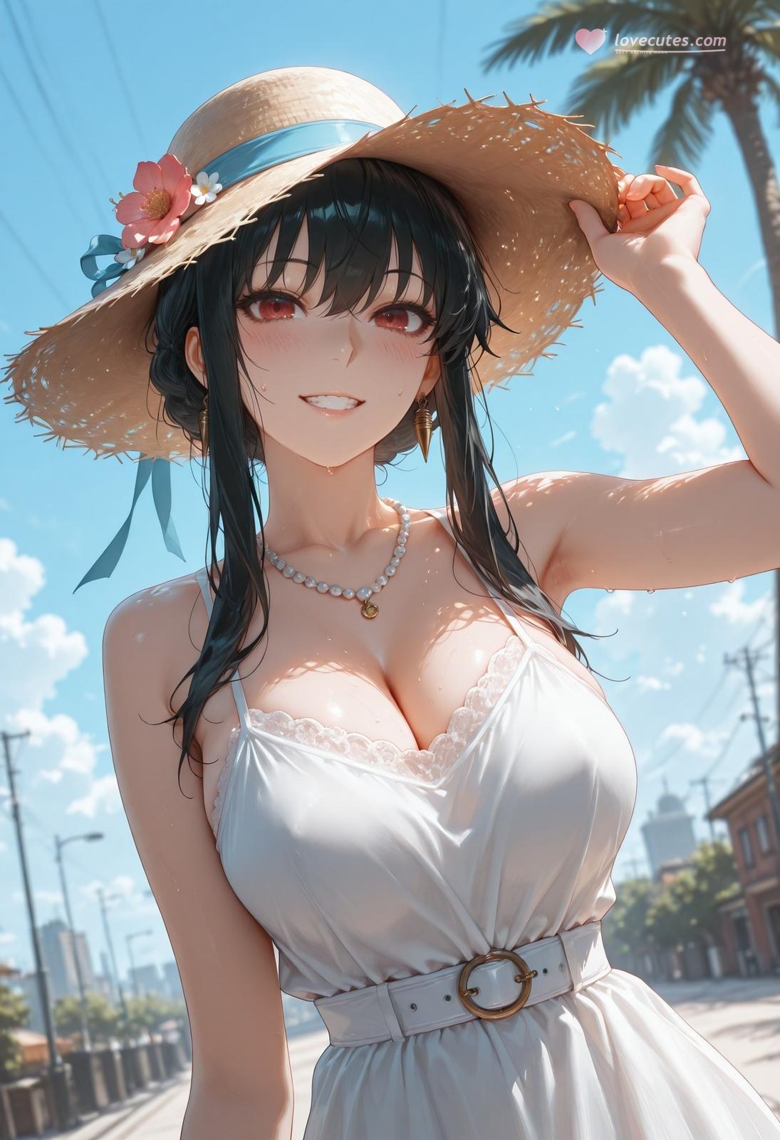AI Porn - 间谍过家家 约尔·福杰：海滩泳装比基尼湿身 AI 裸图图库 399P