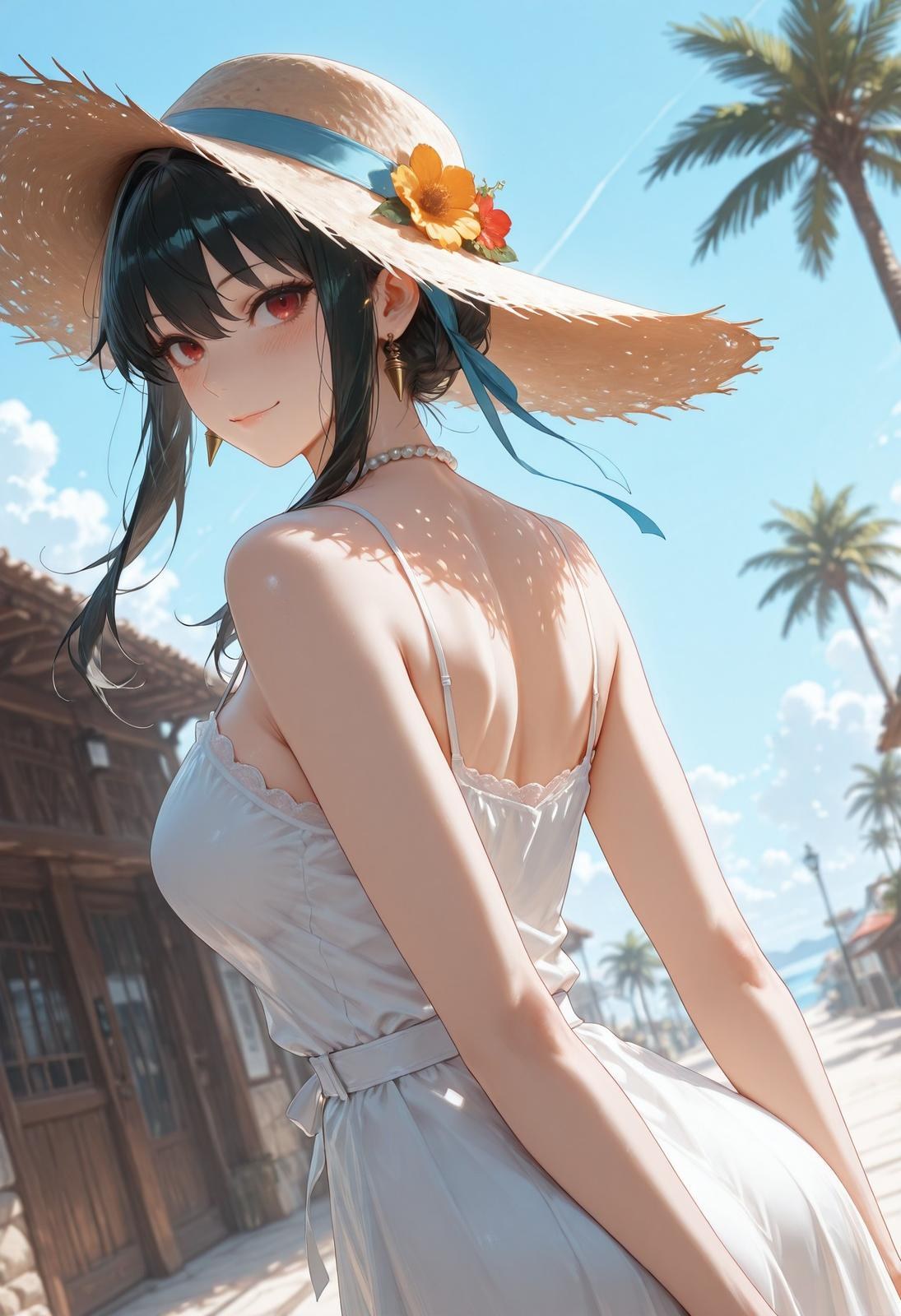 AI Porn - 间谍过家家 约尔·福杰：海滩泳装比基尼湿身 AI 裸图图库 399P