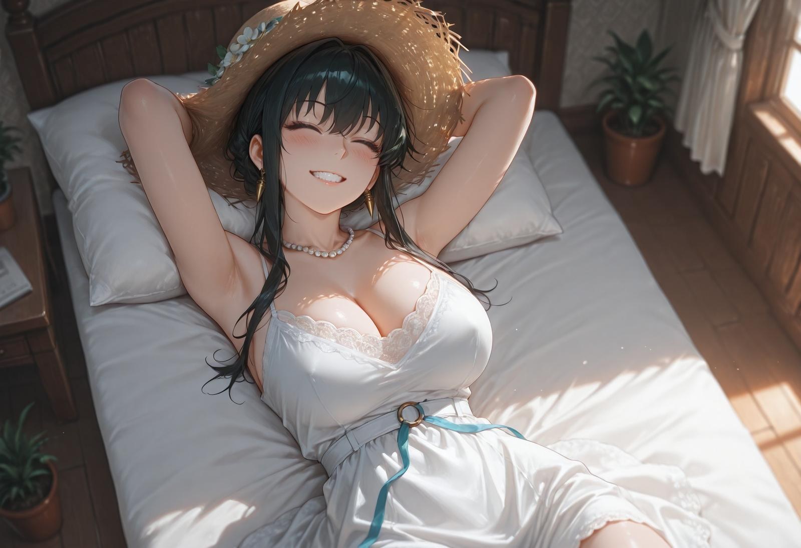 AI Porn - 间谍过家家 约尔·福杰：海滩泳装比基尼湿身 AI 裸图图库 399P