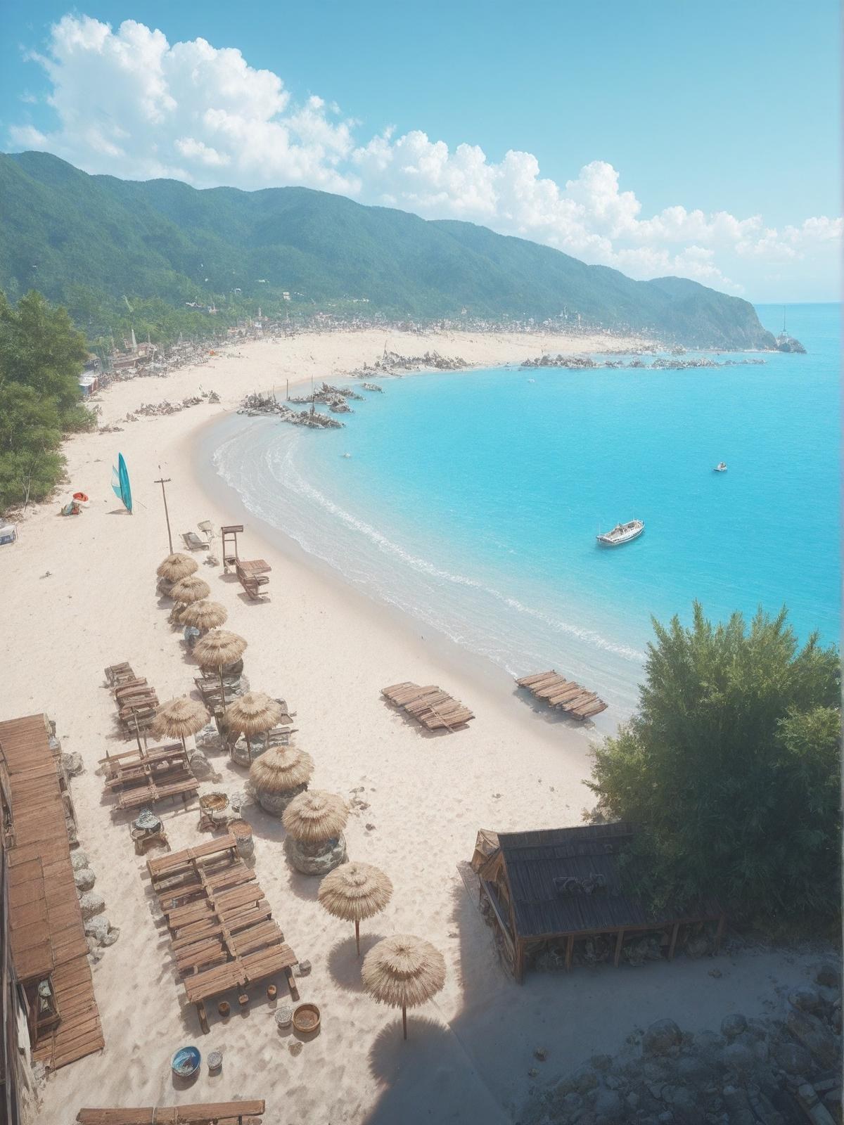 AI Porn - 间谍过家家 约尔·福杰：海滩泳装比基尼湿身 AI 裸图图库 399P