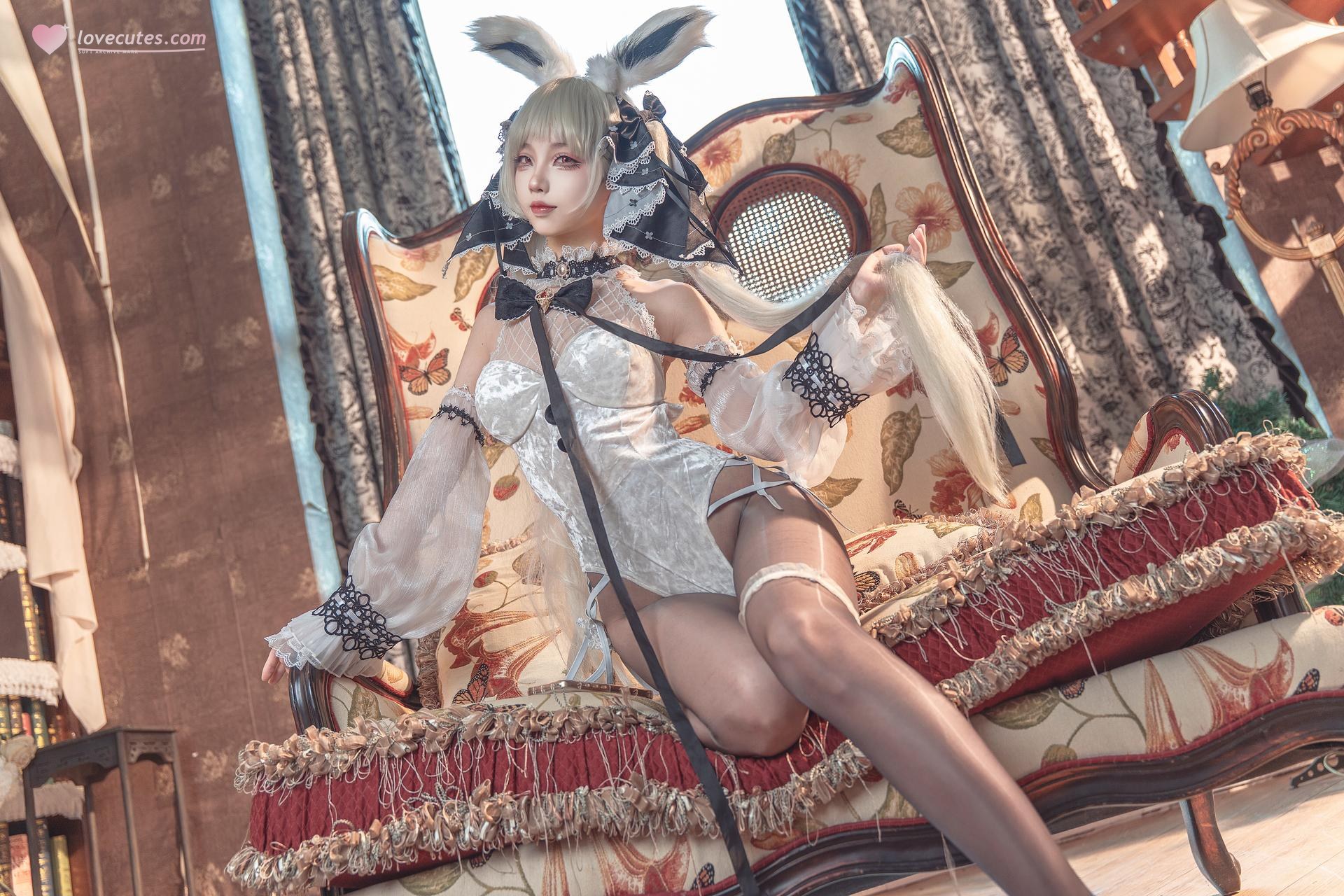 [cosplay] 狐玖玖 - Azur Lane Formidable bunny trang 25P