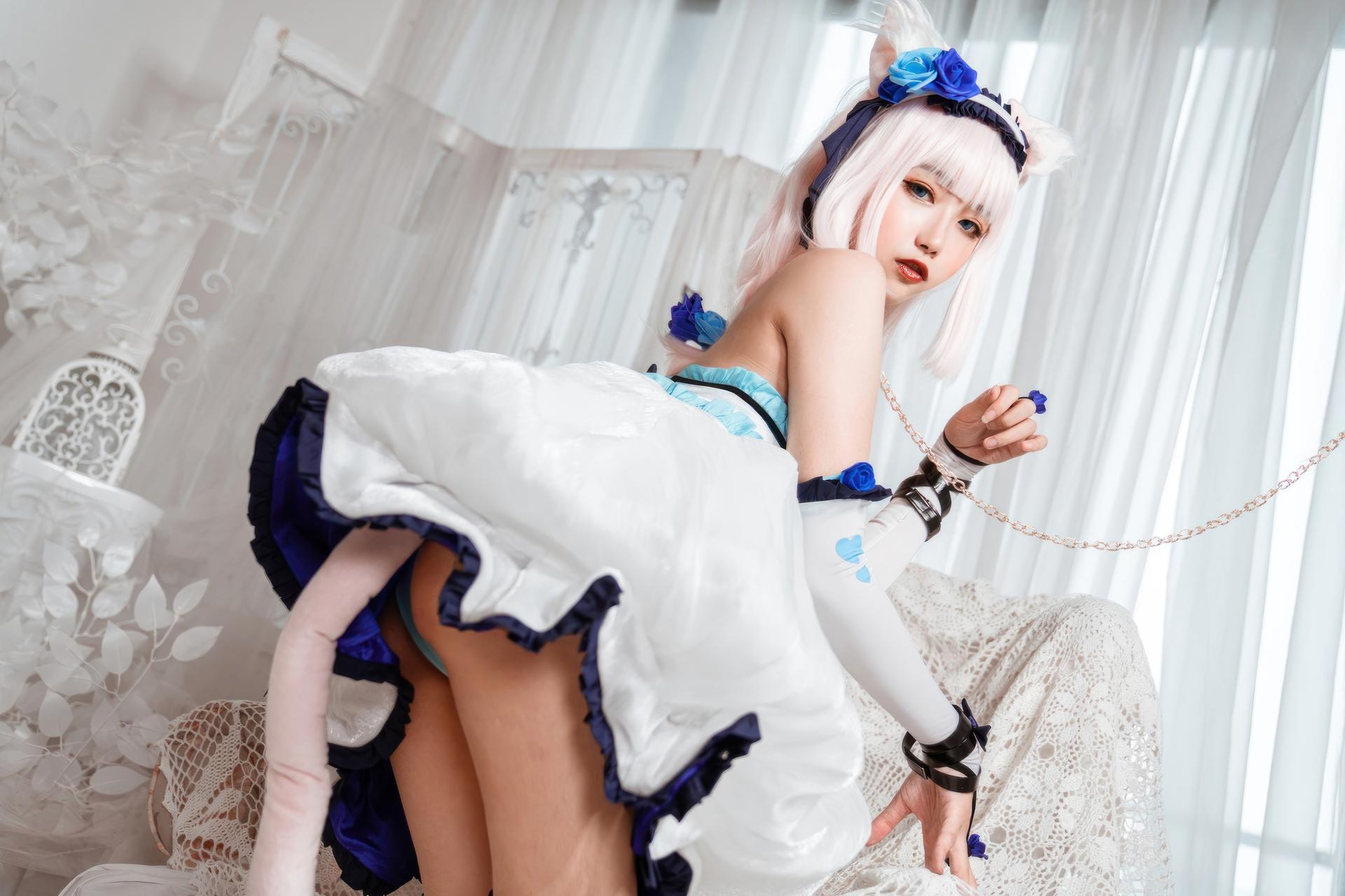 [cosplay] Momoko葵葵 - Nekopara Vanilla meo maid 11P