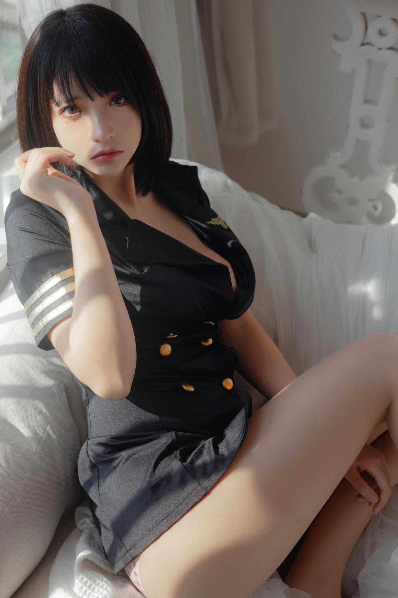 [Private Room] Fengmao ss - Black Uniform Lingerie Adult Private Set 40P