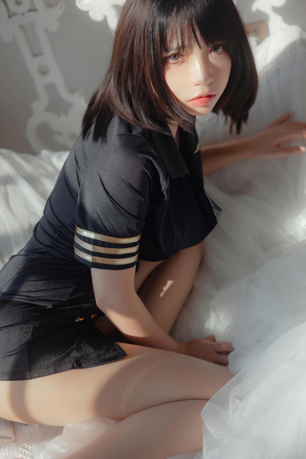 [Private Room] Fengmao ss - Black Uniform Lingerie Adult Private Set 40P