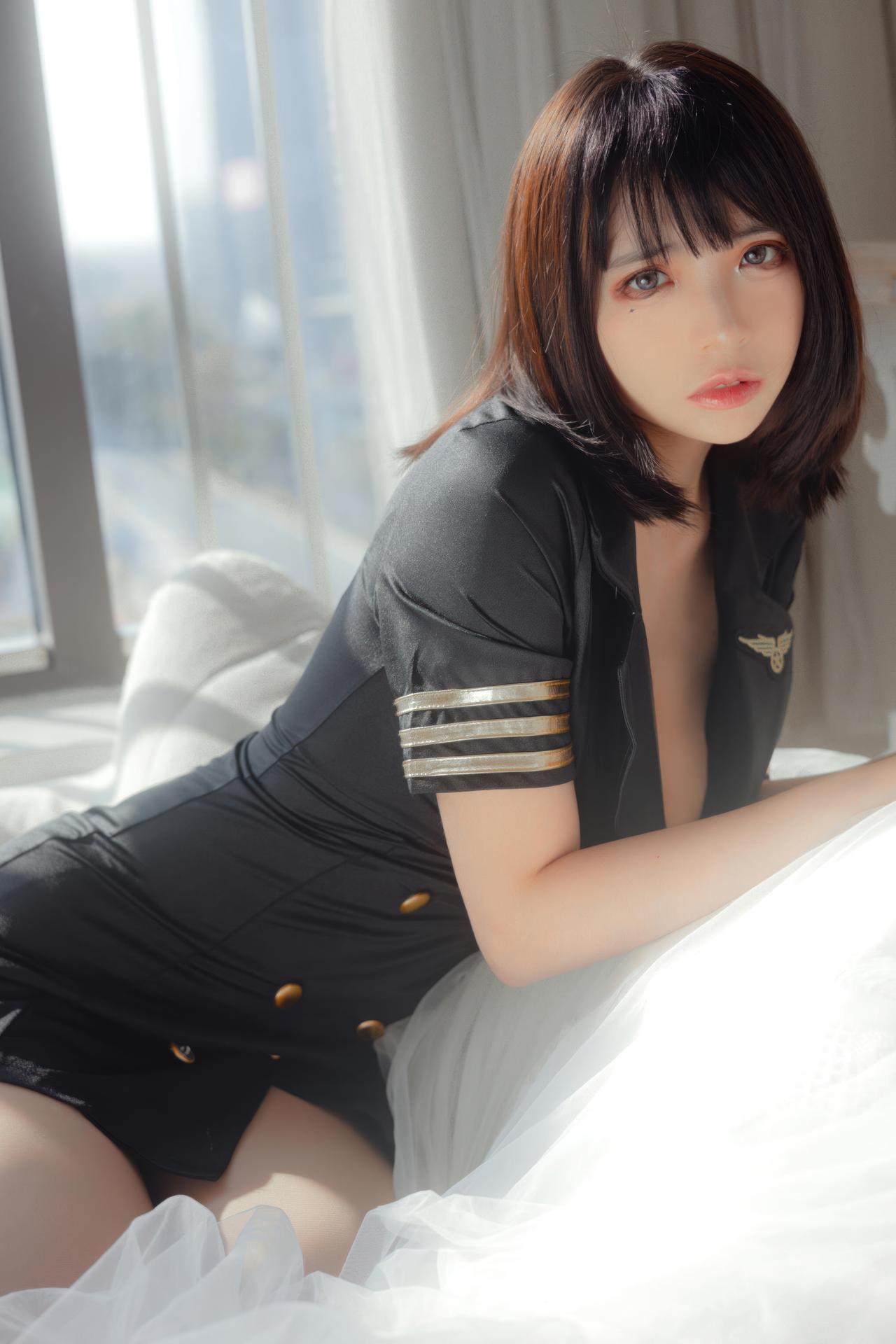[Private] Fengmao ss - đồng phục đen nội y người lớn 40P