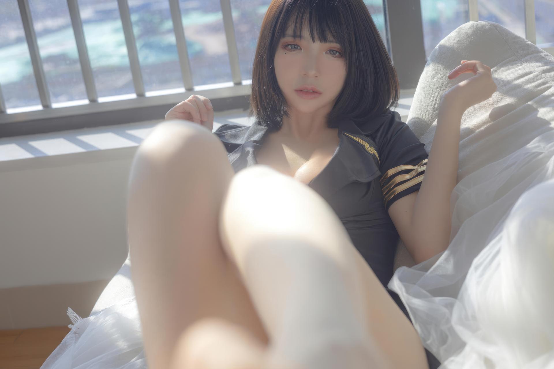 [Private] Fengmao ss - đồng phục đen nội y người lớn 40P
