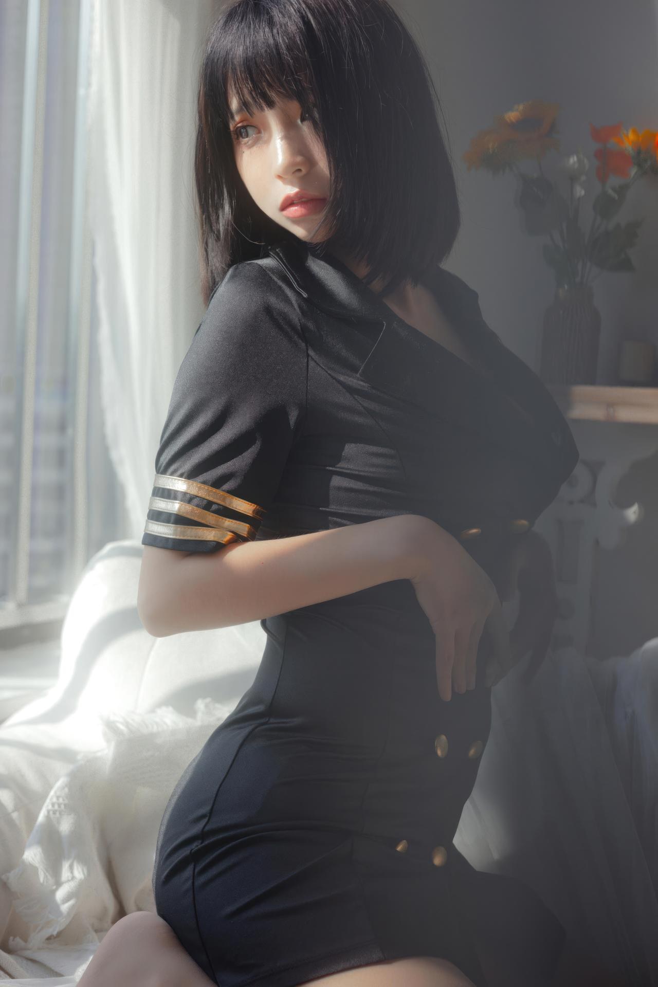[私房] 疯猫ss - 黑色制服：黑色制服情趣私房大尺度 40P