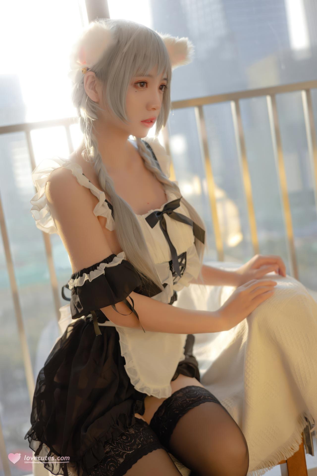 [Private Room] Fengmao ss - Evening Maid Lingerie Adult Private Set 40P