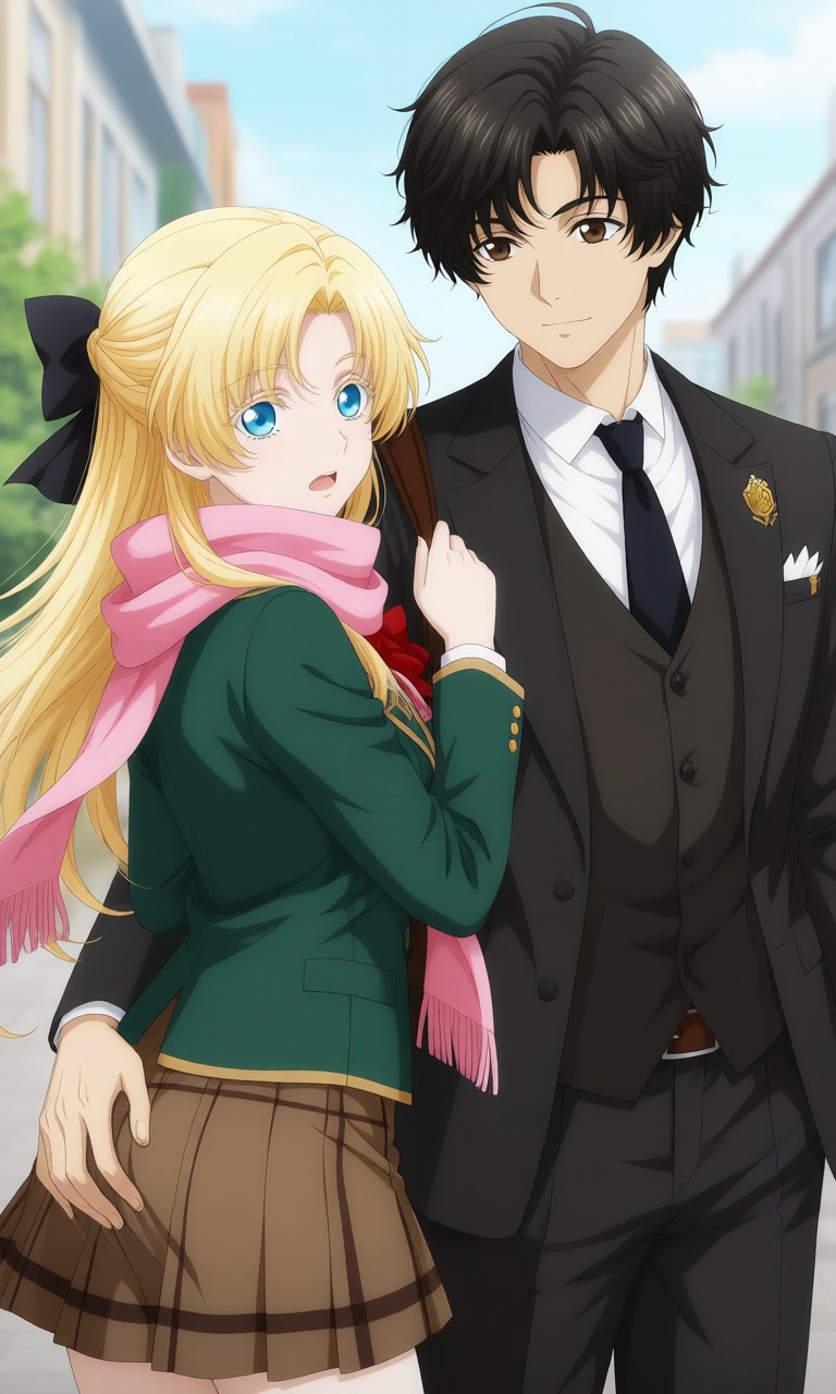 AI Generated Anime Girl - Lord of the Mysteries Klein x Dragon Raja Zero 유니폼 콘셉트 AI 이미지 갤러리 207P