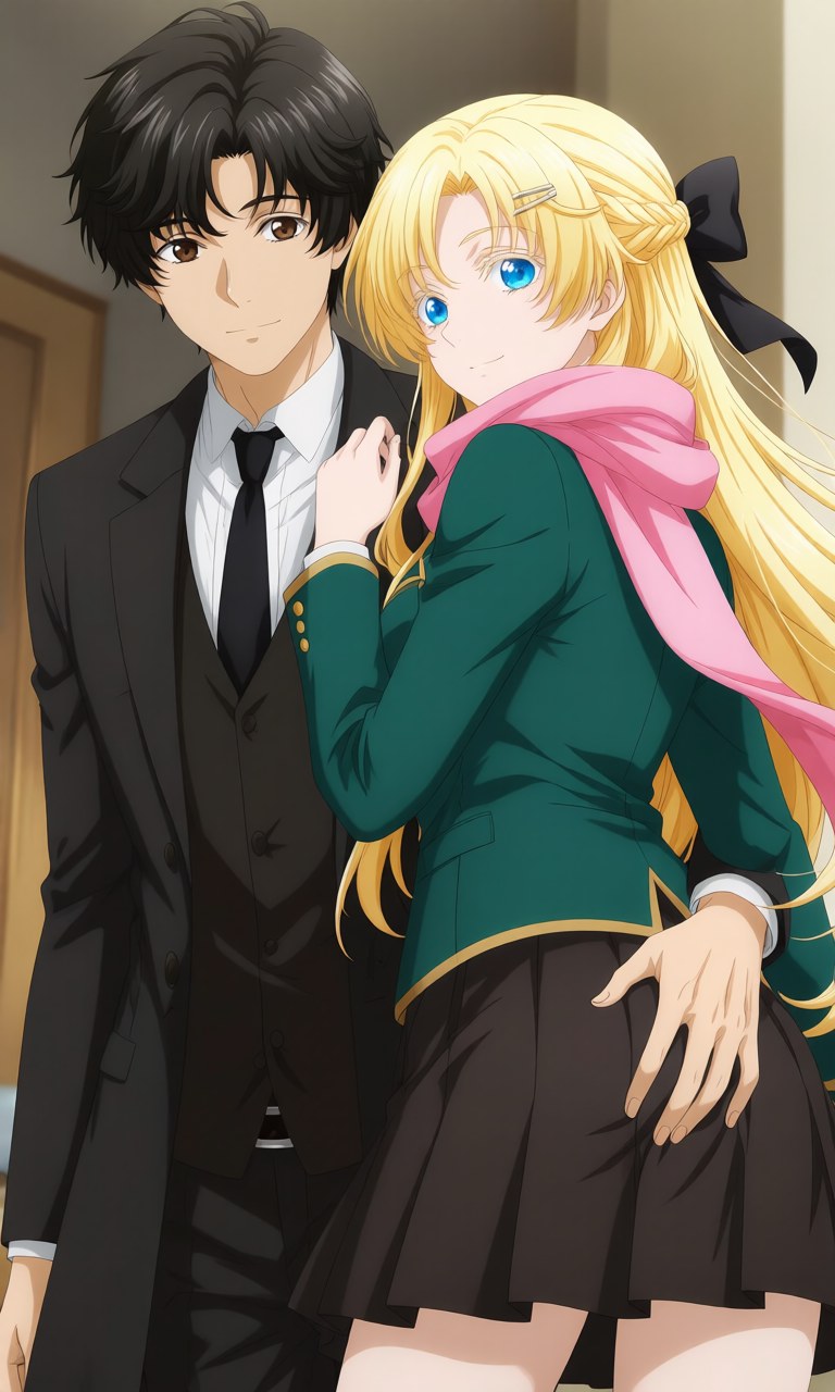 AI Generated Anime Girl - Lord of the Mysteries Klein x Dragon Raja Zero 유니폼 콘셉트 AI 이미지 갤러리 207P