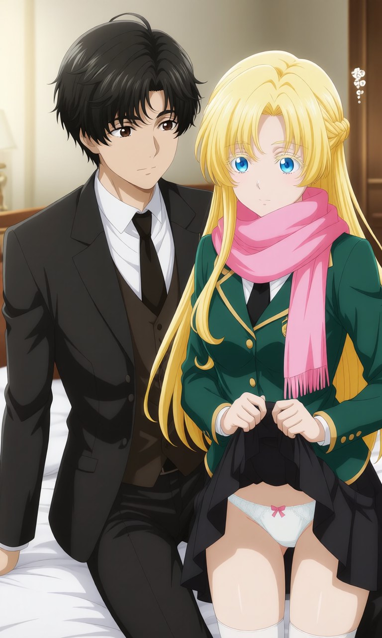 AI Generated Anime Girl - 诡秘之主 克莱恩 x 龙族 零：学生装露点角色图集 207P