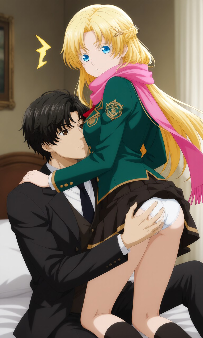 AI Generated Anime Girl - 诡秘之主 克莱恩 x 龙族 零：学生装露点角色图集 207P
