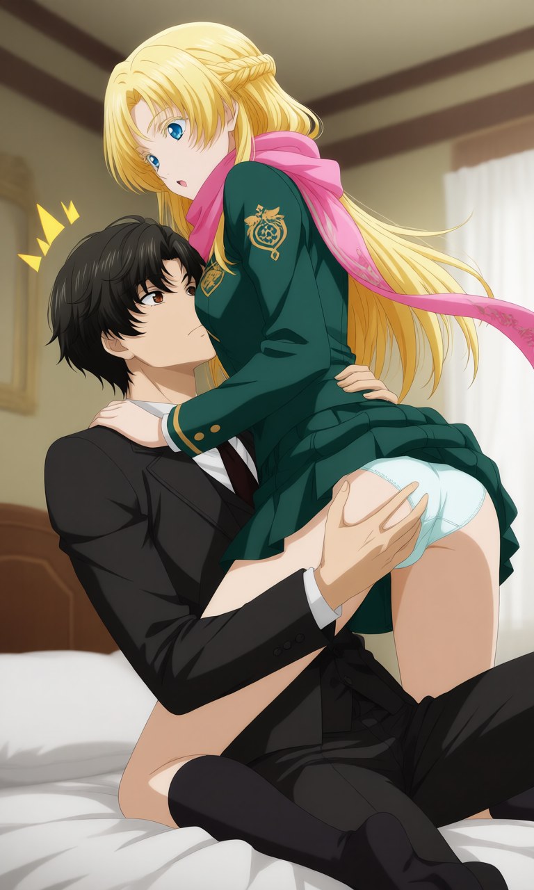 AI Generated Anime Girl - 诡秘之主 克莱恩 x 龙族 零：学生装露点角色图集 207P