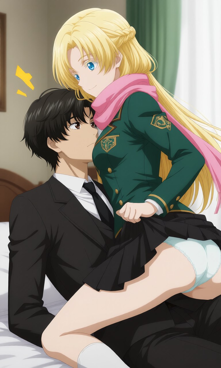 AI Generated Anime Girl - 诡秘之主 克莱恩 x 龙族 零：学生装露点角色图集 207P