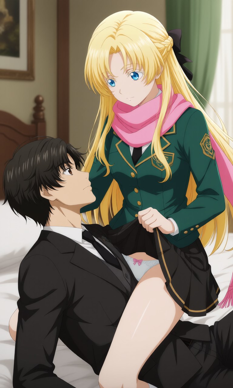 AI Generated Anime Girl - 诡秘之主 克莱恩 x 龙族 零：学生装露点角色图集 207P