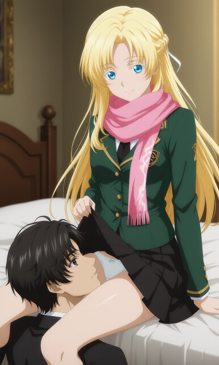 AI Generated Anime Girl - 诡秘之主 克莱恩 x 龙族 零：学生装露点角色图集 207P
