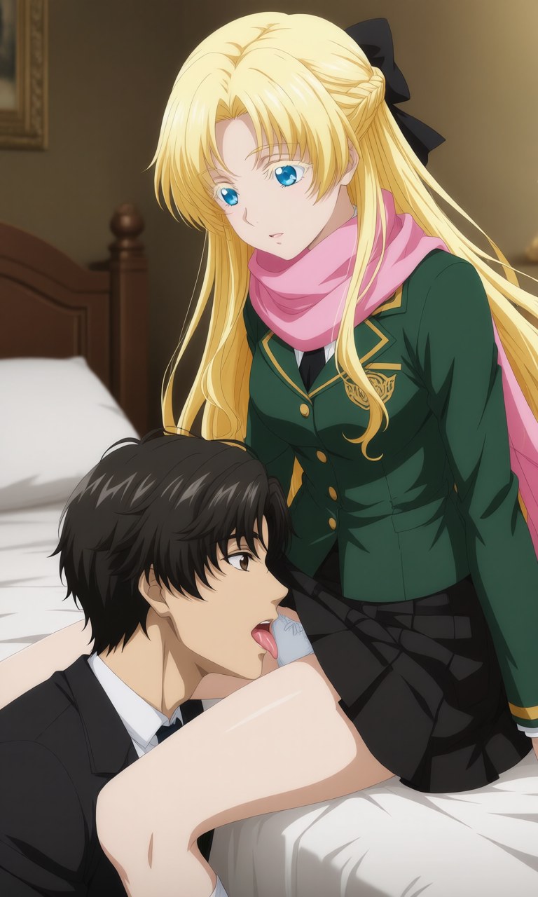 AI Generated Anime Girl - 诡秘之主 克莱恩 x 龙族 零：学生装露点角色图集 207P