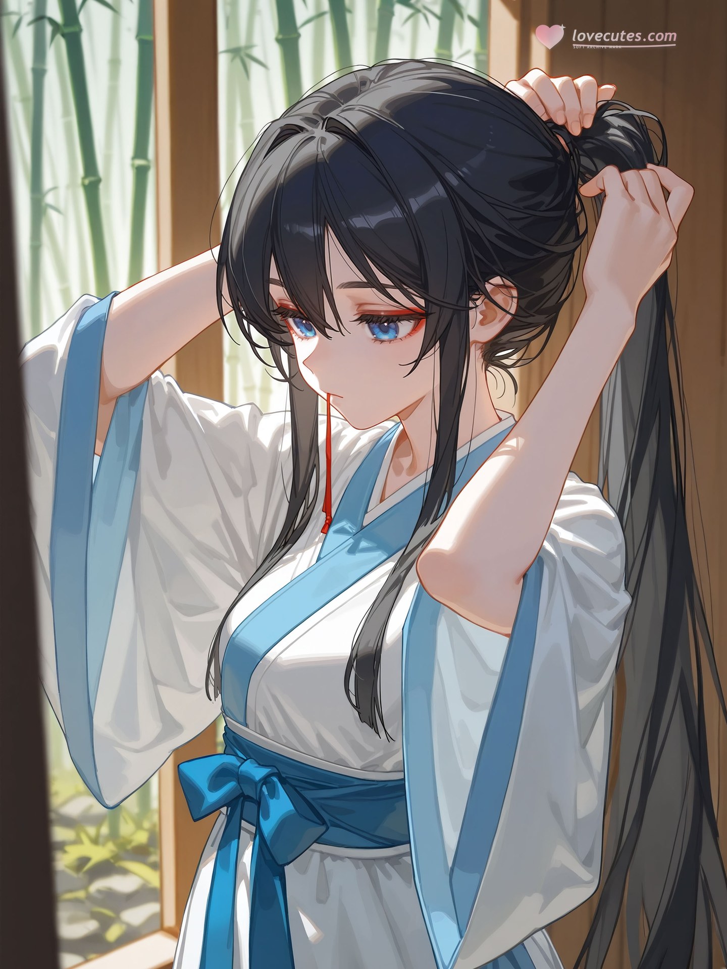 AI Nudes - 茶花娘子：湿身露点角色图集 123P