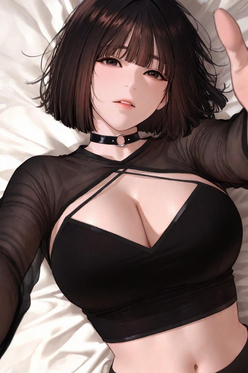 AI Porn - Gaeul Lee 黒ストッキング、レースランジェリー、ボディスーツ、濡れ感、露出ヌード AI画像ギャラリー 235P