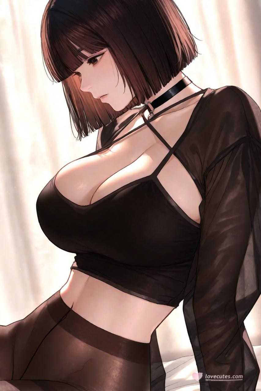 AI Porn - Gaeul Lee 黒ストッキング、レースランジェリー、ボディスーツ、濡れ感、露出ヌード AI画像ギャラリー 235P