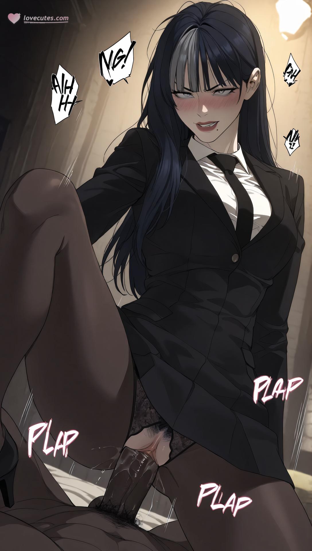 AI Porn - Team Leader Mido：黑丝蕾丝内衣紧身衣湿身露穴成人向图集 63P