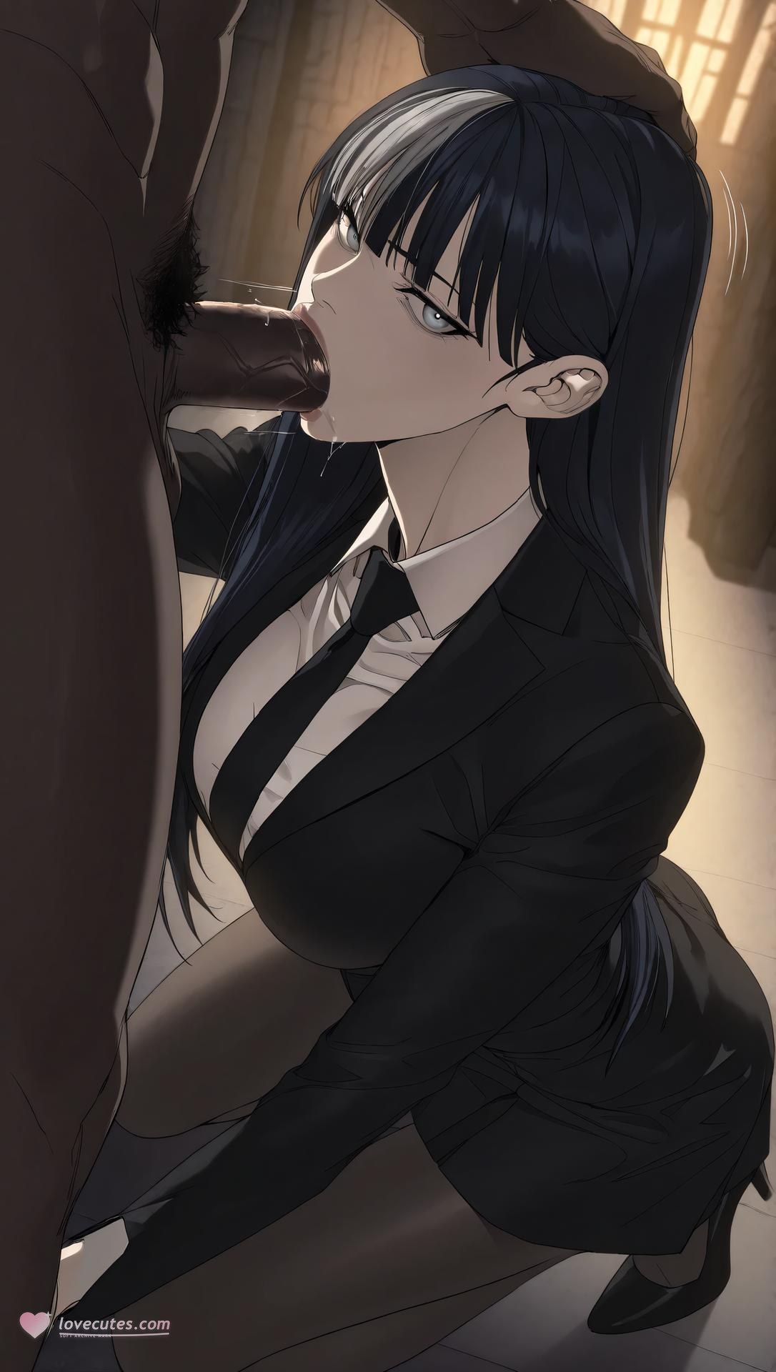 AI Porn - Team Leader Mido：黑丝蕾丝内衣紧身衣湿身露穴成人向图集 63P
