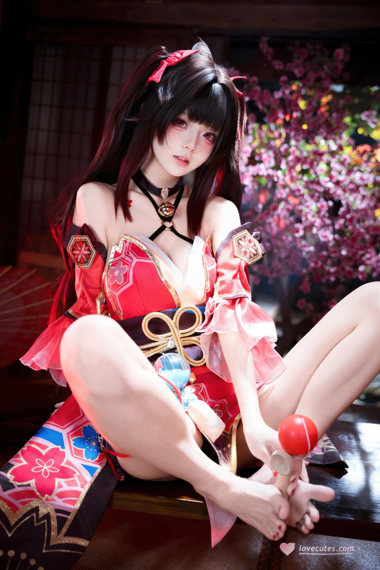 [cosplay] 九柒喵 - 崩坏星穹铁道 花火：红黑和风小恶魔角色还原 65P