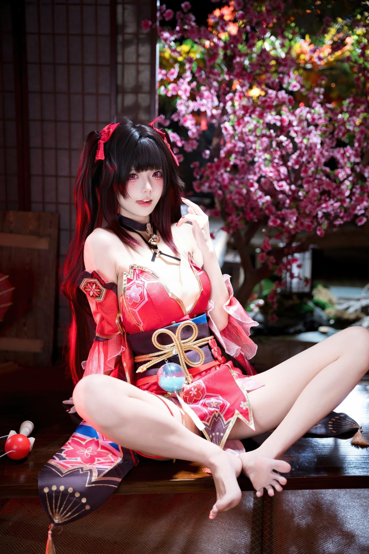 [cosplay] 九柒喵 - 崩坏星穹铁道 花火：红黑和风小恶魔角色还原 65P