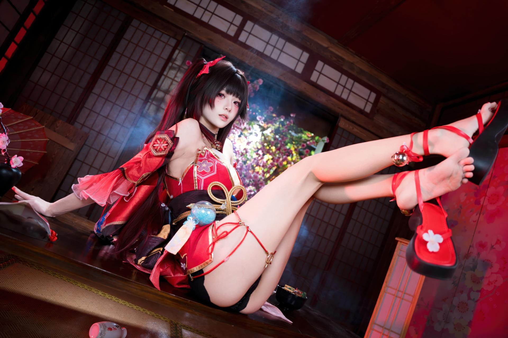 [cosplay] 九柒喵 - 崩坏星穹铁道 花火：红黑和风小恶魔角色还原 65P
