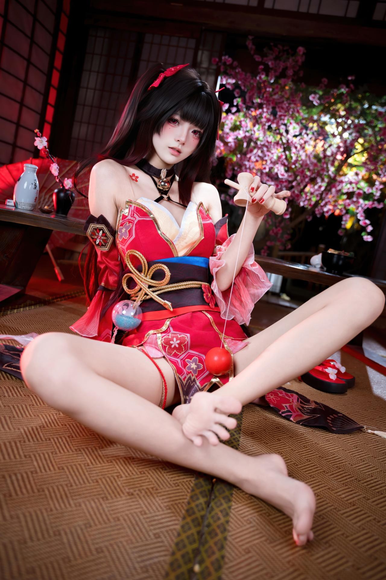 [cosplay] 九柒喵 - 崩坏星穹铁道 花火：红黑和风小恶魔角色还原 65P