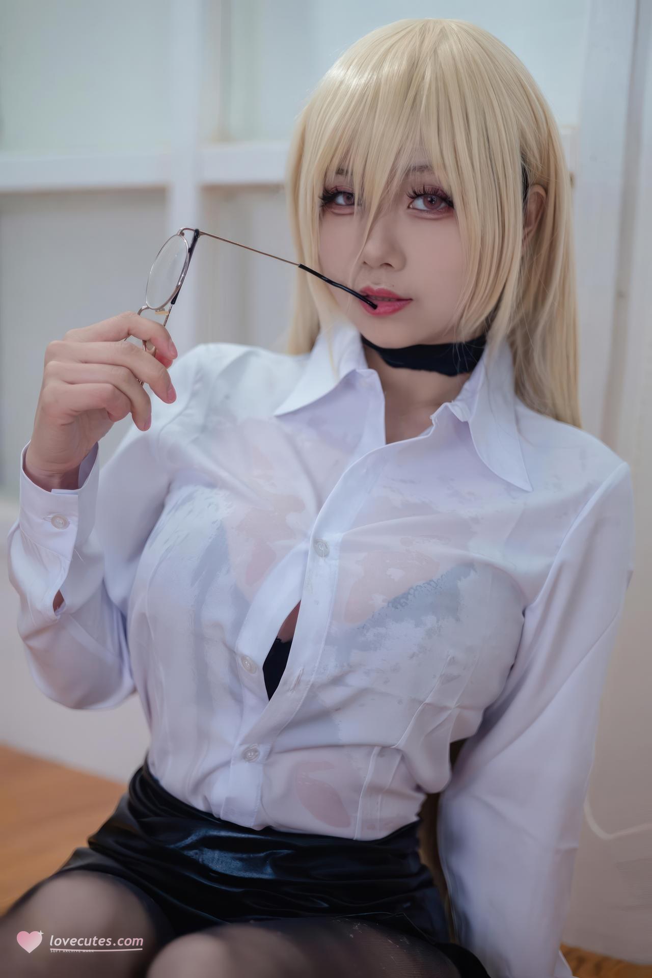 [cosplay] Moye787 - Bộ ảnh Azur Lane Implacable office lady cosplay 54P