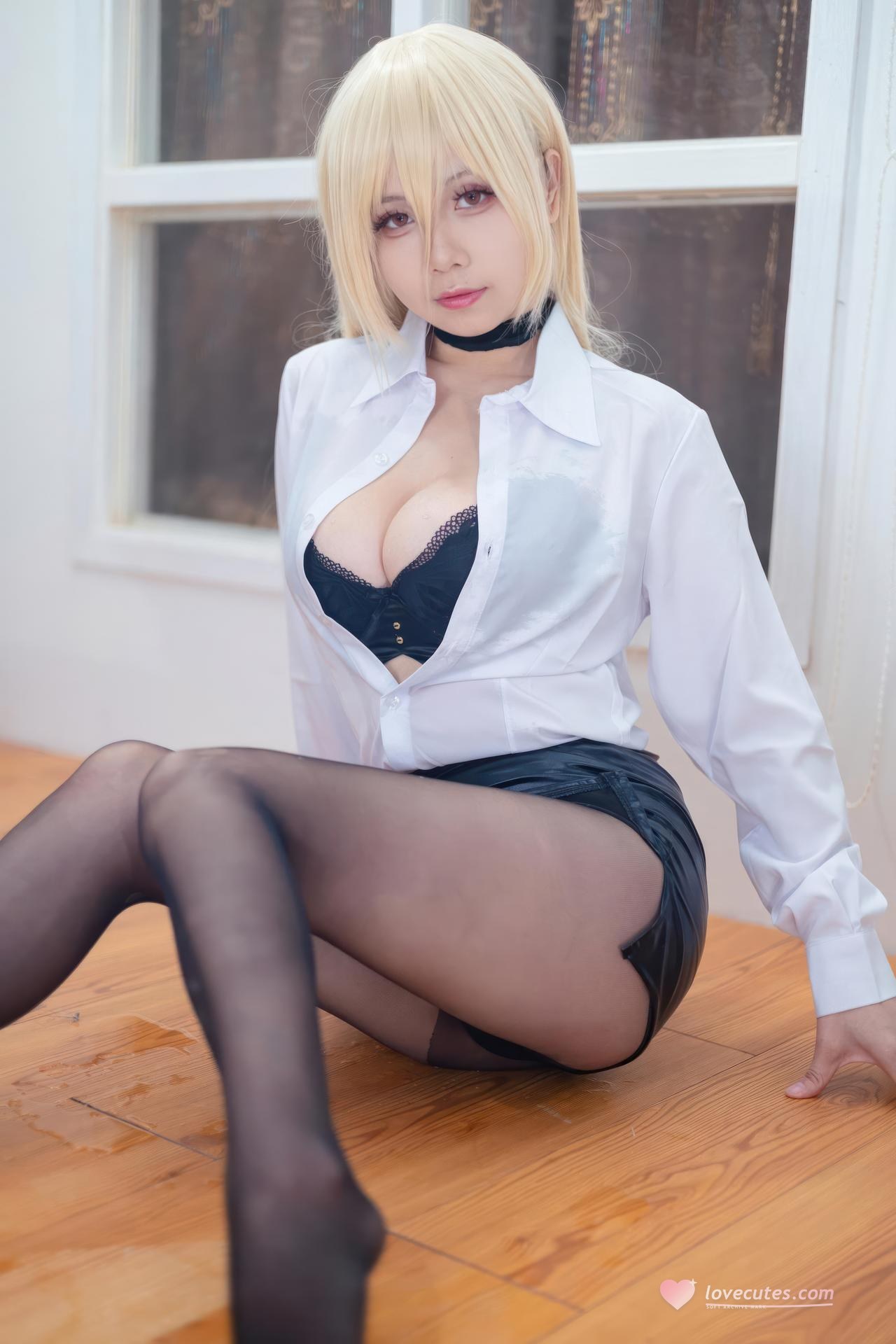 [cosplay] Moye787 - Bộ ảnh Azur Lane Implacable office lady cosplay 54P