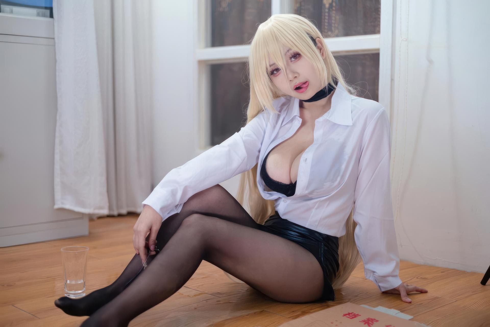 [cosplay] Moye787 - Bộ ảnh Azur Lane Implacable office lady cosplay 54P