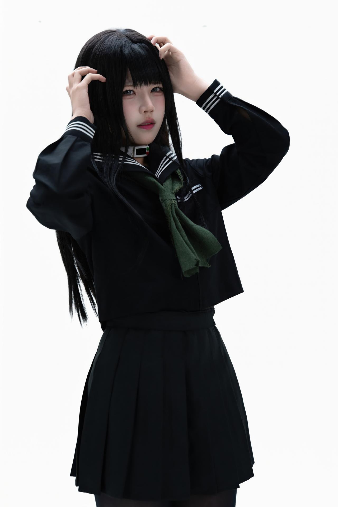 [cosplay] Shimizu Nagi - Bộ ảnh Rinne Byakuya white-hair costume set 72P