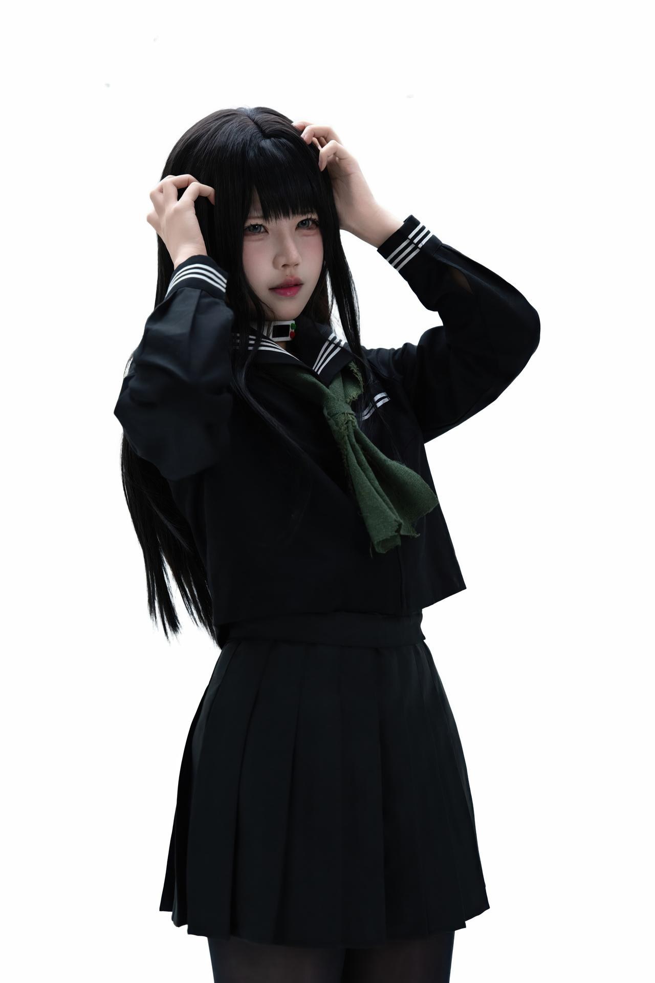 [cosplay] Shimizu Nagi - Bộ ảnh Rinne Byakuya white-hair costume set 72P