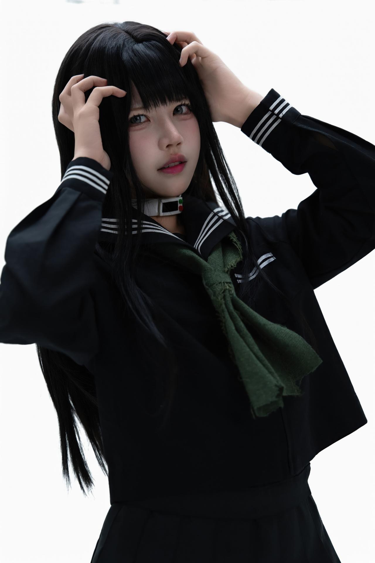 [cosplay] Shimizu Nagi - Bộ ảnh Rinne Byakuya white-hair costume set 72P