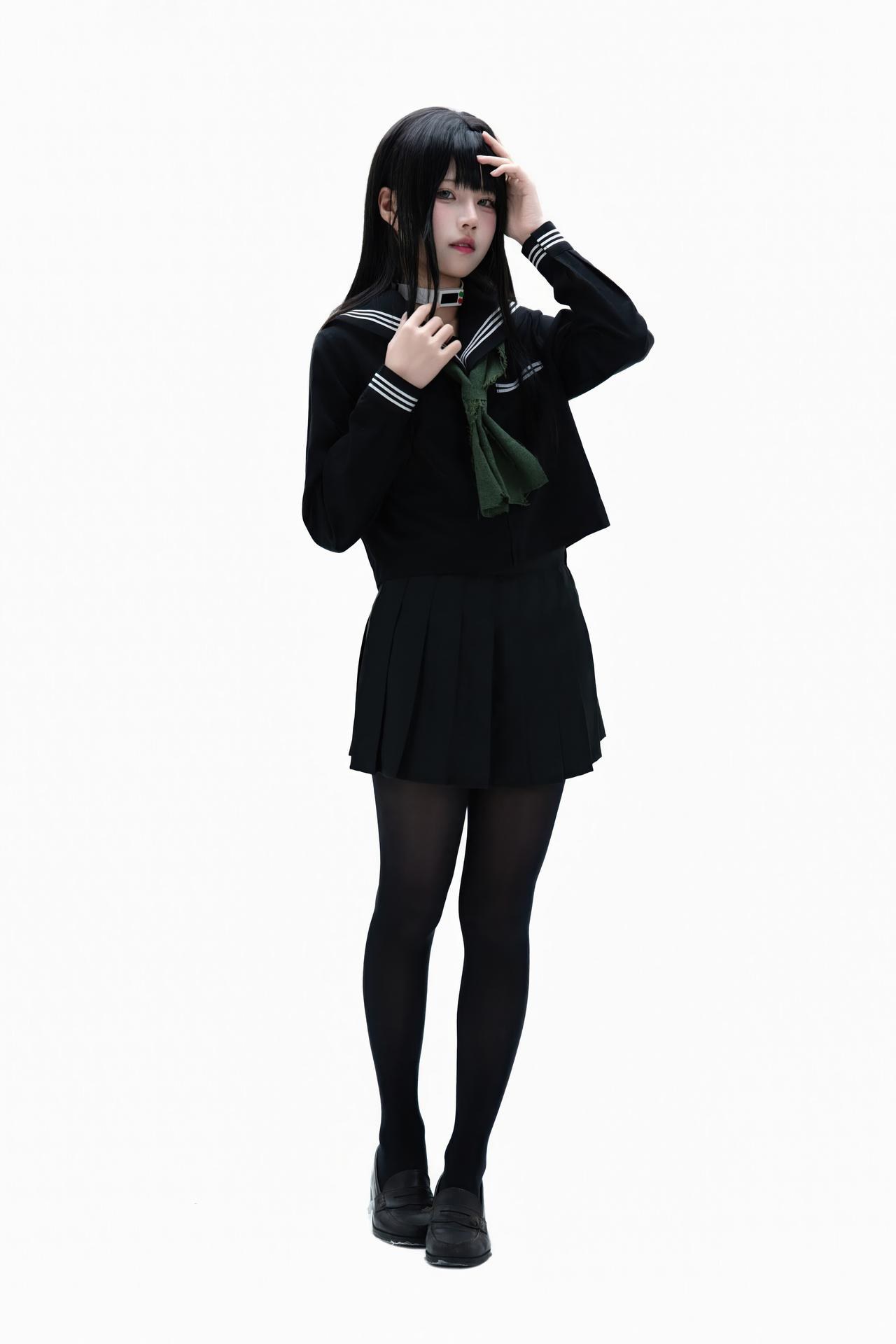 [cosplay] Shimizu Nagi - Bộ ảnh Rinne Byakuya white-hair costume set 72P